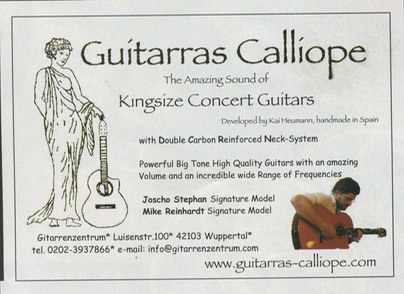 Anzeige Guitarras Calliope
